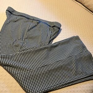Cato Black and White Houndstooth Trousers